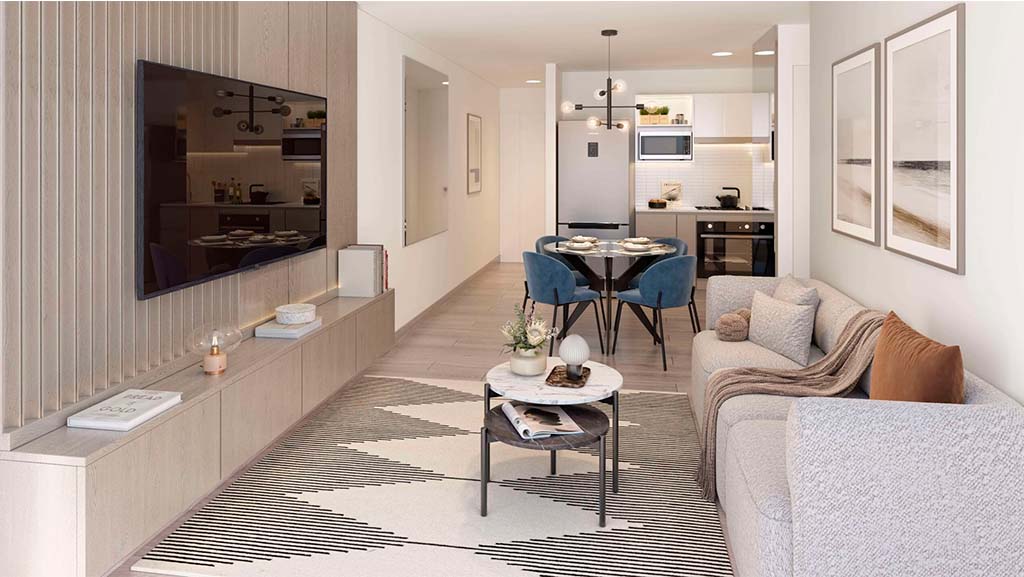 Aprende cómo invertir en inmuebles con poco dinero 2 Departamento moderno ideal para invertir en inmuebles con poco dinero